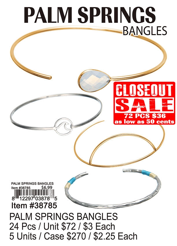 Palm Springs Bangles - Closeout 72 Pcs.